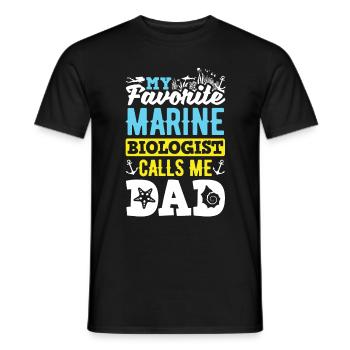 Marine Biology Science My Favorite Marine - Männer T-Shirt - Schwarz - Vorne - AI Model Male 178 light (178cm)