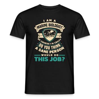 Marine Biology Marine Biologist Science Of Course - Männer T-Shirt - Schwarz - Vorne - AI Model Male 178 light (178cm)