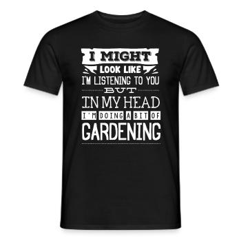 Horticulture Jardinage Horticulteur Drôle - T-shirt homme - noir - Devant - AI Model Male 178 light (178cm)