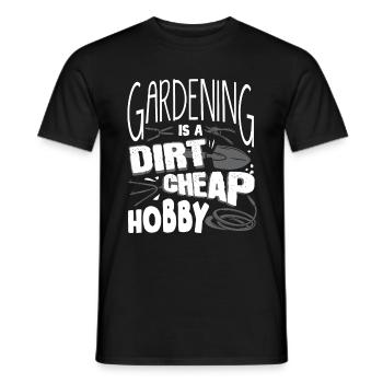 Horticulture Horticulturist Gardening Is A Dirt - Men's T-Shirt - black - Front - AI Model Male 178 light (178cm)