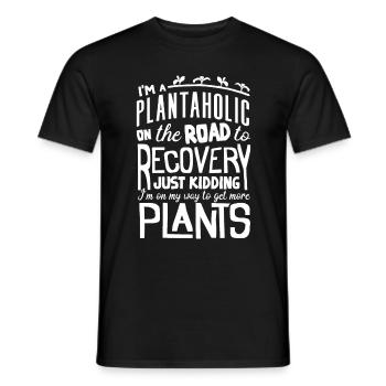 Horticulture Horticulteur Jardinage Plantaholic - T-shirt homme - noir - Devant - AI Model Male 178 light (178cm)