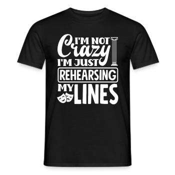 Theater Thespian Theatrical Thespianism Just - Men's T-Shirt - black - Front - AI Model Male 178 light (178cm)