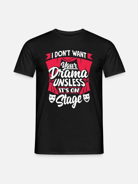 theater thespian - Männer T-Shirt - Schwarz