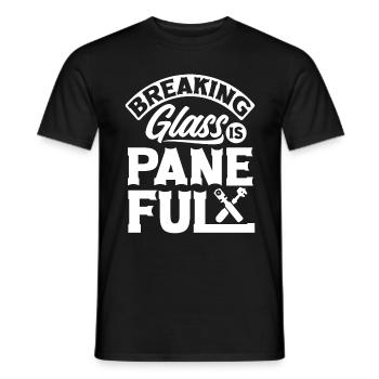 Glazier Window Fitter Paneful - Männer T-Shirt - Schwarz - Vorne - AI Model Male 178 light (178cm)