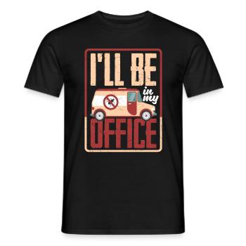 Pest Control Technician Exterminator I'll Be In - Männer T-Shirt - Schwarz - Vorne - AI Model Male 178 light (178cm)