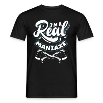 Axe Hatchet Throwing Hatchet Ax Thrower Im A Real - Men's T-Shirt - black - Front - AI Model Male 178 light (178cm)