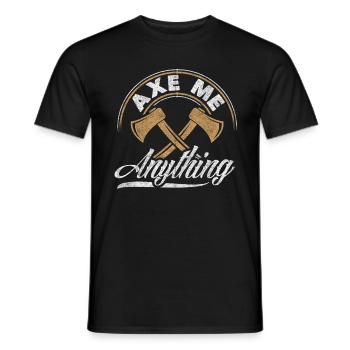 Hache Hache Lancer Hache Hache Lancer Hache - T-shirt homme - noir - Devant - AI Model Male 178 light (178cm)