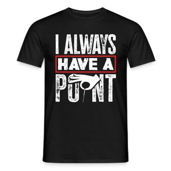 Acupuncture Acupuncturist I Always Have A Point - Men's T-Shirt - black - Front - AI Model Male 178 light (178cm)