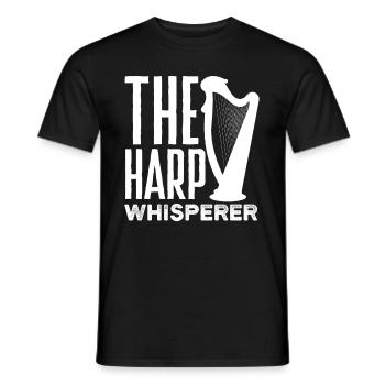 Harp Player Harpist The Harp Whisperer - Männer T-Shirt - Schwarz - Vorne - AI Model Male 178 light (178cm)
