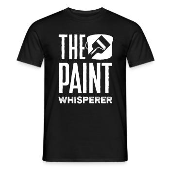 Painter Painting The Paint Whisperer - Men's T-Shirt - black - Front - AI Model Male 178 light (178cm)