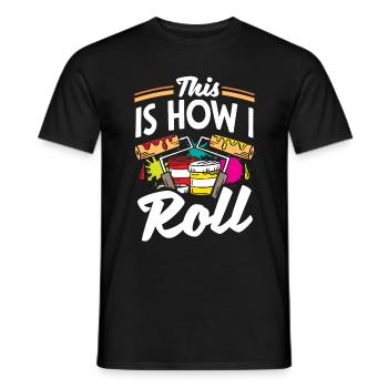 Painter Painting This Is How I Roll Funny - Men's T-Shirt - black - Front - AI Model Male 178 light (178cm)