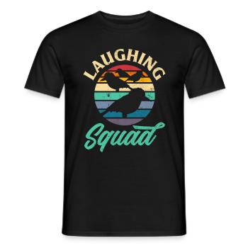 Kookaburra Birder Birdwatcher Ornithology - Men's T-Shirt - black - Front - AI Model Male 178 light (178cm)