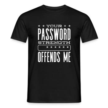 Cyber Security Professional Expert Hacker - Männer T-Shirt - Schwarz - Vorne - AI Model Male 178 light (178cm)