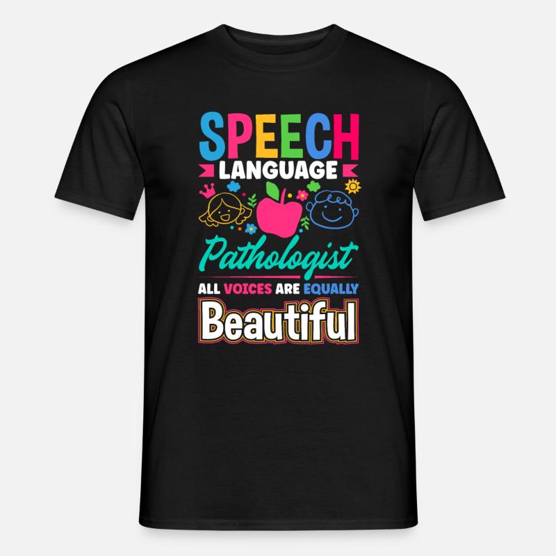 Speech Language Pathologist Pathology Speech - Männer T-Shirt - Schwarz
