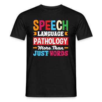 Speech Language Pathologist Speech Therapist - Männer T-Shirt - Schwarz - Vorne - AI Model Male 178 light (178cm)
