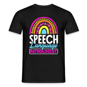 Speech Language Pathologist Speech Therapy - Männer T-Shirt - Schwarz - Vorne - AI Model Male 178 light (178cm)