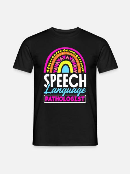 Speech Language Pathologist Speech Therapy - Men's T-Shirt - black