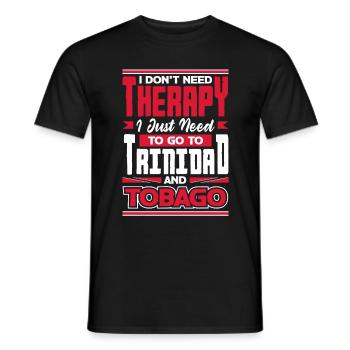 Trinidad and Tobago Flag Trinidadian I Dont Need - Männer T-Shirt - Schwarz - Vorne - AI Model Male 178 light (178cm)
