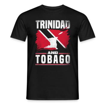 Trinidadian Trinidad and Tobago Flag - Männer T-Shirt - Schwarz - Vorne - AI Model Male 178 light (178cm)