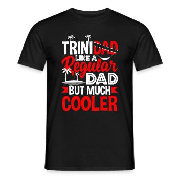 Trinidad et Tobago Drapeau Trinidadian Père Drôle - T-shirt homme - noir - Devant - AI Model Male 178 light (178cm)