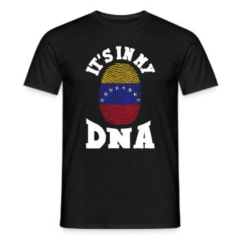 C’est dans mon ADN Venezuela Venezuela Venezuela Drapeau vénézuélien - T-shirt homme - noir - Devant - AI Model Male 178 light (178cm)