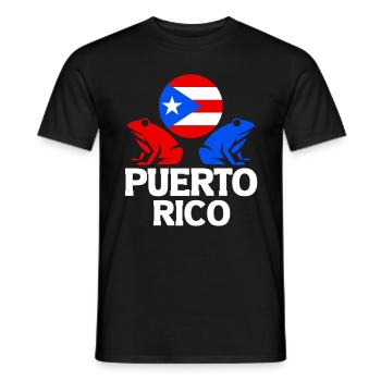 National Animal Puerto Rico Puerto Rican Boricua - Men's T-Shirt - black - Front - AI Model Male 178 light (178cm)