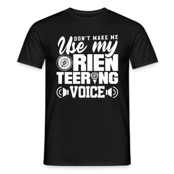 Course d’orientation ne me fait pas utiliser mon - T-shirt homme - noir - Devant - AI Model Male 178 light (178cm)