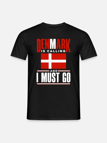Danemark Drapeau Le Danemark appelle - T-shirt homme - noir