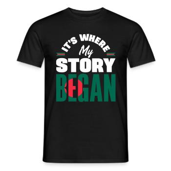 Bangladesh Bangladesh Citation du drapeau bangladais - T-shirt homme - noir - Devant - AI Model Male 178 light (178cm)