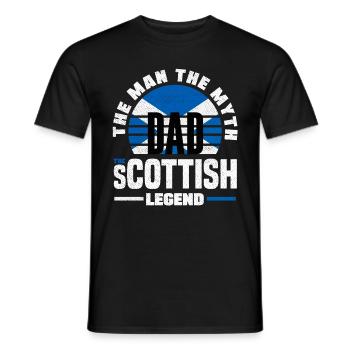 Schottisches Schottland Schottische Flagge Zitat - Männer T-Shirt - Schwarz - Vorne - AI Model Male 178 light (178cm)
