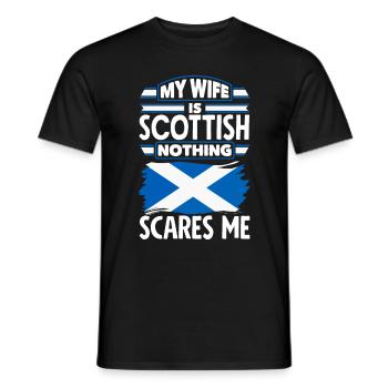 Schottisches Schottland Schottische Flagge Zitat - Männer T-Shirt - Schwarz - Vorne - AI Model Male 178 light (178cm)