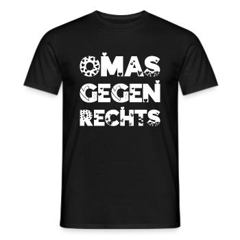 Anti Nazi Spruch - Männer T-Shirt - Schwarz - Vorne - AI Model Male 178 light (178cm)