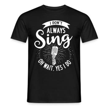 Chanteurs musiciens chanter musique Karaoke chanson - T-shirt homme - noir - Devant - AI Model Male 178 light (178cm)