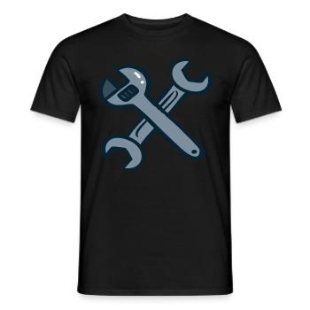 Werkzeug Heimwerker - Männer T-Shirt - Schwarz - Vorne - AI Model Male 178 light (178cm)