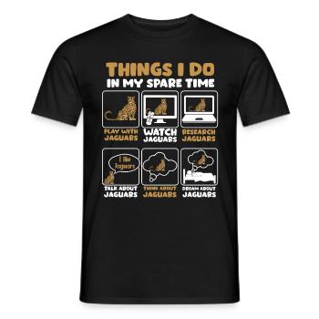 Liebes jaguar zeit geschenk - Männer T-Shirt - Schwarz - Vorne - AI Model Male 178 light (178cm)