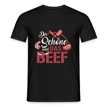 Der Schöne Und Das Beef - Männer T-Shirt - Schwarz - Vorne - AI Model Male 178 light (178cm)