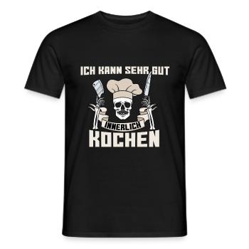 Ich Kann Sehr Gut Innerlich Kochen - Männer T-Shirt - Schwarz - Vorne - AI Model Male 178 light (178cm)