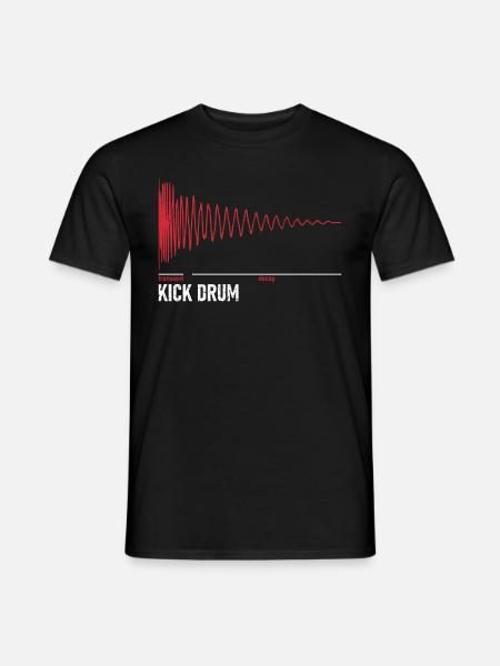 Kick Drum - キックドラム - Männer T-Shirt - Schwarz