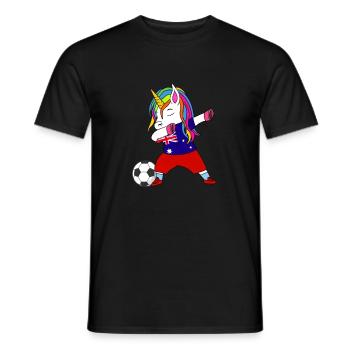 Australien-fußball-tupfendes Geschenk - Männer T-Shirt - Schwarz - Vorne - AI Model Male 178 light (178cm)
