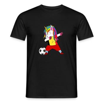 Belgien-fußball-tupfen-geschenk - Männer T-Shirt - Schwarz - Vorne - AI Model Male 178 light (178cm)