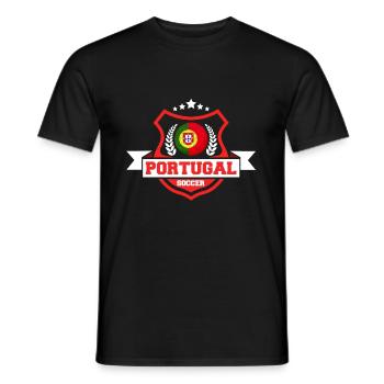 Portugal Football Cadeau - T-shirt homme - noir - Devant - AI Model Male 178 light (178cm)