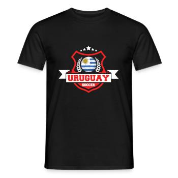 Uruguay-fußball-geschenk - Männer T-Shirt - Schwarz - Vorne - AI Model Male 178 light (178cm)
