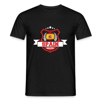 Spain football gift - Men's T-Shirt - black - Front - AI Model Male 178 light (178cm)