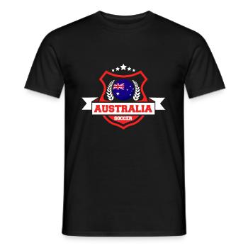 Australien-fußball-geschenk - Männer T-Shirt - Schwarz - Vorne - AI Model Male 178 light (178cm)