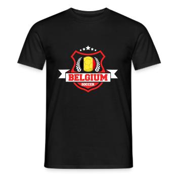 Belgien fußball geschenk - Männer T-Shirt - Schwarz - Vorne - AI Model Male 178 light (178cm)