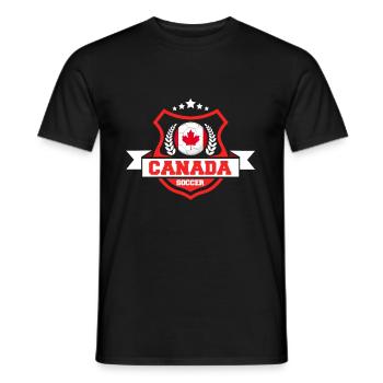 Cadeau de football canadien - T-shirt homme - noir - Devant - AI Model Male 178 light (178cm)