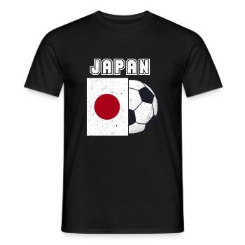 Cadeau drapeau de l’équipe de football du Japon - T-shirt homme - noir - Devant - AI Model Male 178 light (178cm)