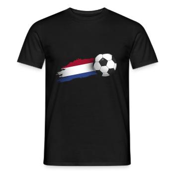 Cadeau de football aux Pays-Bas - T-shirt homme - noir - Devant - AI Model Male 178 light (178cm)
