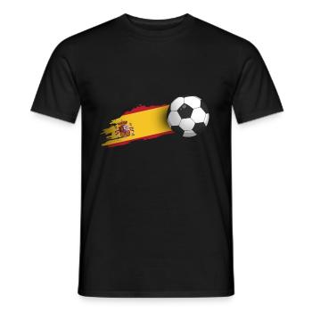 Spain football gift - Men's T-Shirt - black - Front - AI Model Male 178 light (178cm)