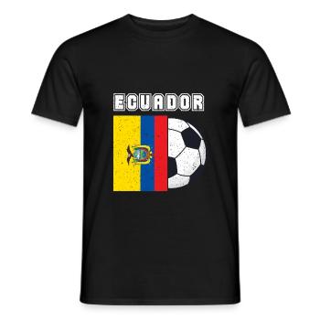 Ecuador-fußball-team-flaggen-geschenk - Männer T-Shirt - Schwarz - Vorne - AI Model Male 178 light (178cm)
